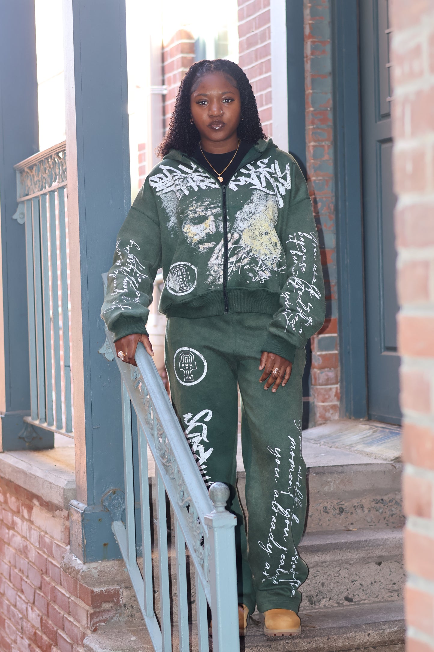 "SAVED" OT Sweatsuit "GREEN"