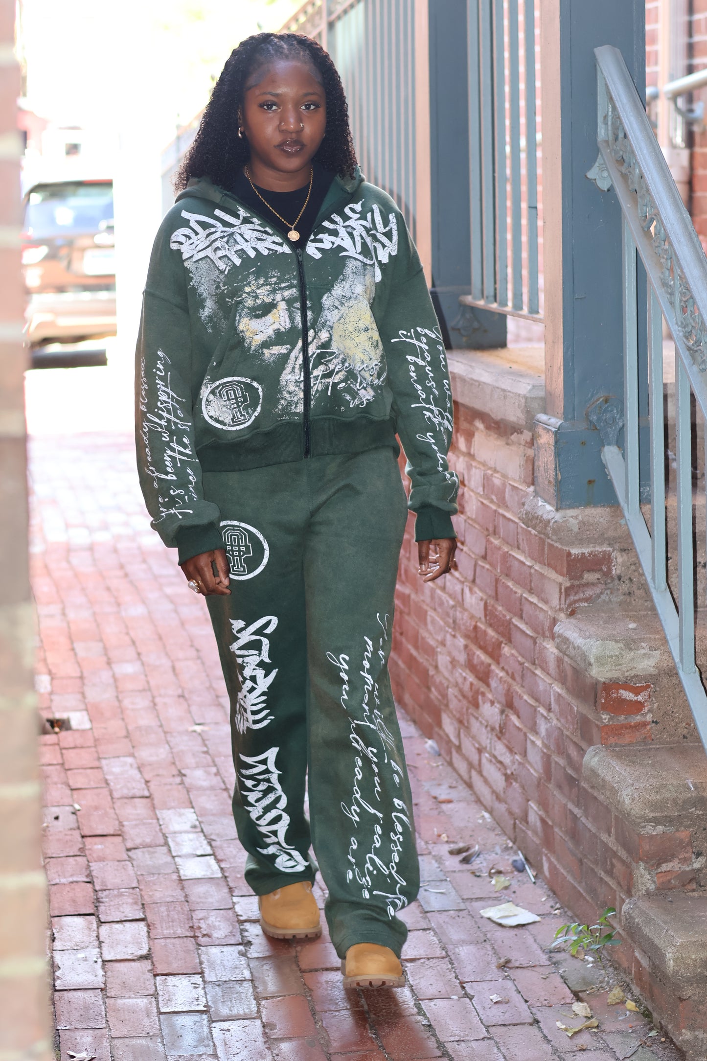 "SAVED" OT Sweatsuit "GREEN"