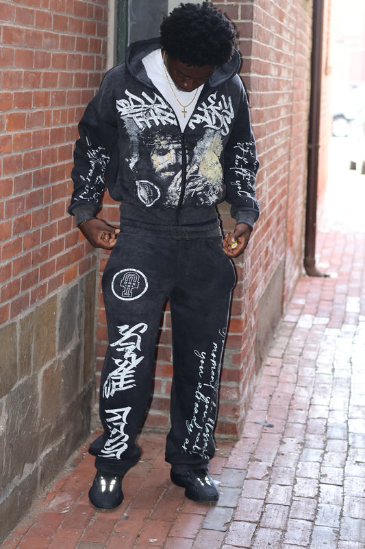 "SAVED" OT Sweatsuit "BLACK"