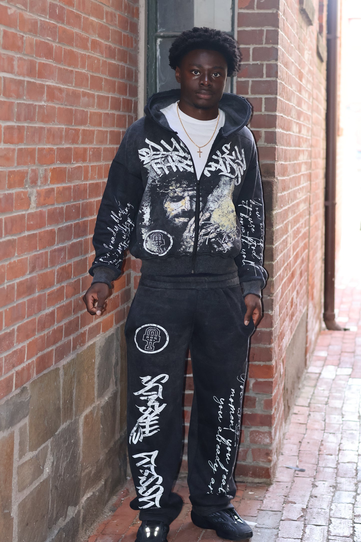 "SAVED" OT Sweatsuit "BLACK"